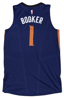 2016-17 Devin Booker Game Used Phoenix Suns Road Jersey Used For 6 Games (NBA/MeiGray LOA)